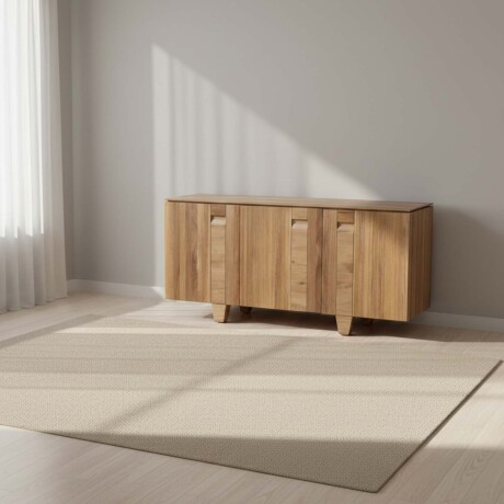 APARADOR / CRISTALERO MADERA NATURAL-BEIGE BOSSA NOVA