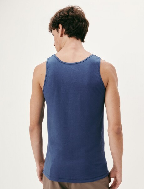 MUSCULOSA BÁSICA MASCULINA AZUL