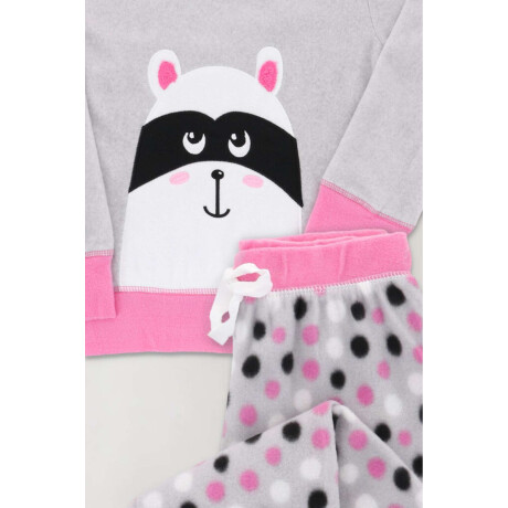 Pijama racoon Gris