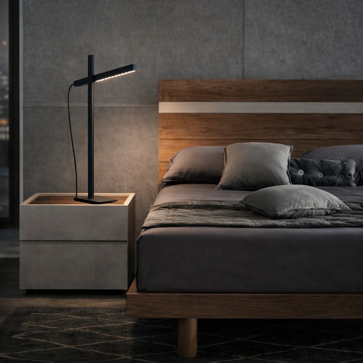 Portátil led plegable 8w 60cm - Negra 