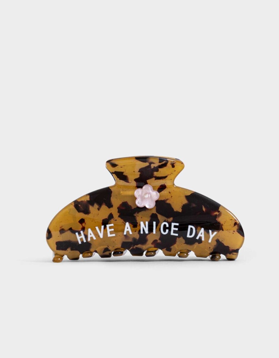 Broche Acrílico Have A Nice Day - Combinacion Bicolor 