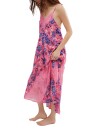 FIRST DATE PRINTED MAXI SLIP Rosa