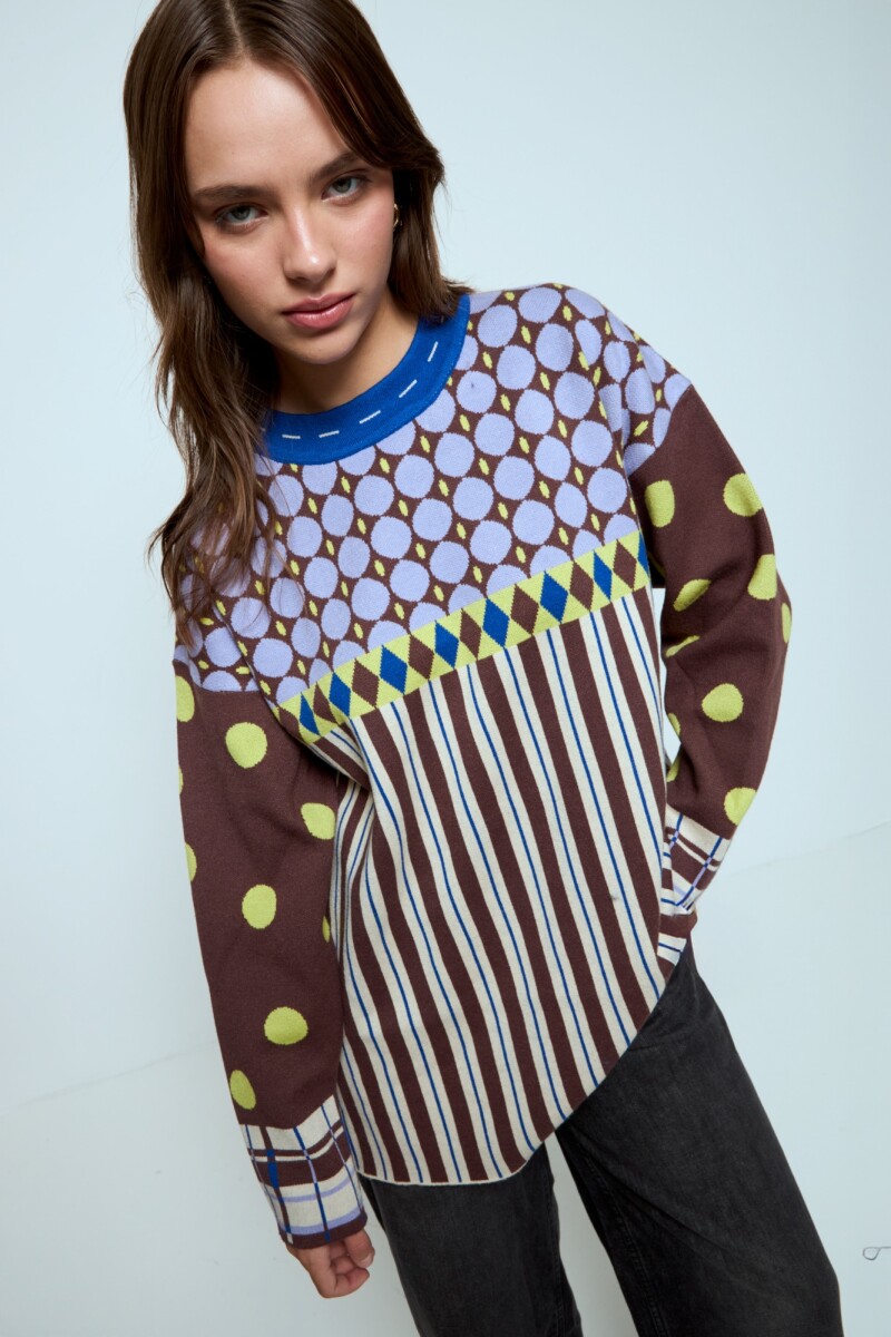 Sweater vibrante azul