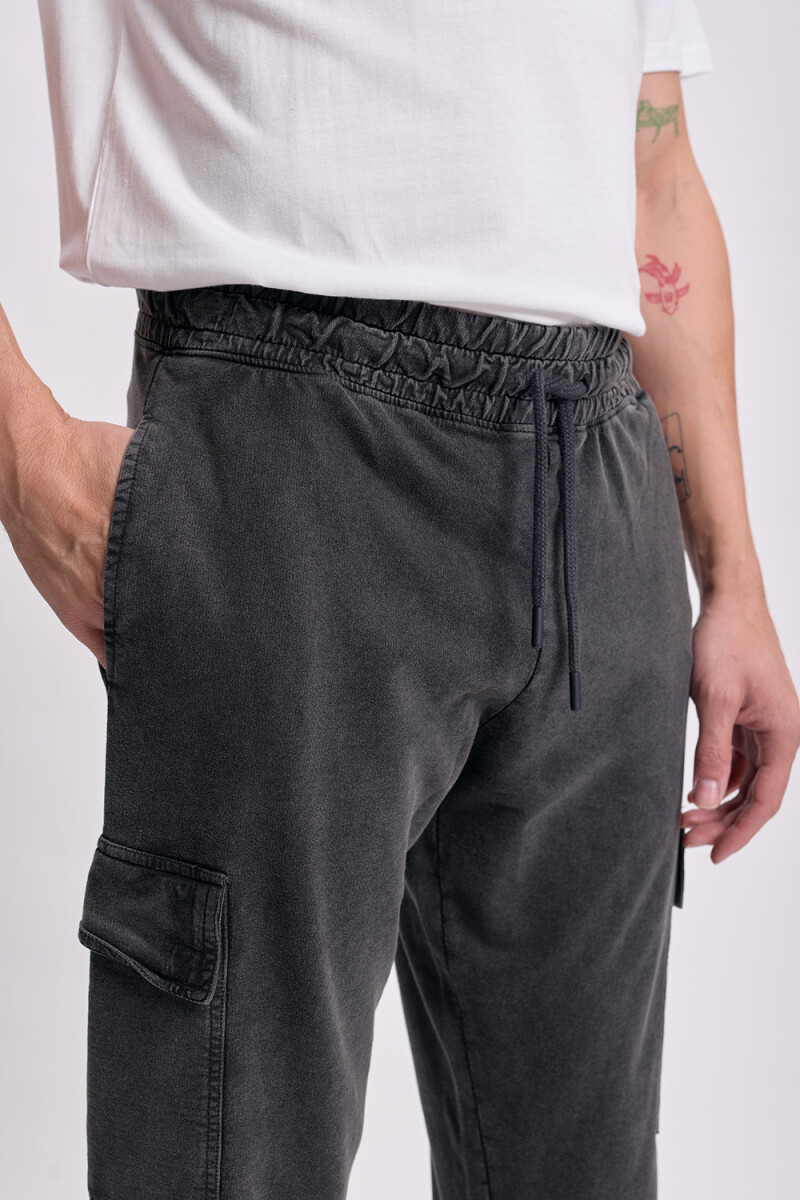 Pantalón deportivo cargo jogger Negro