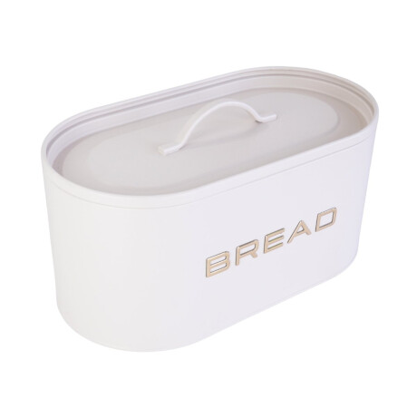 Panera de metal ovalada con tapa Beige Panera de metal ovalada con tapa Beige