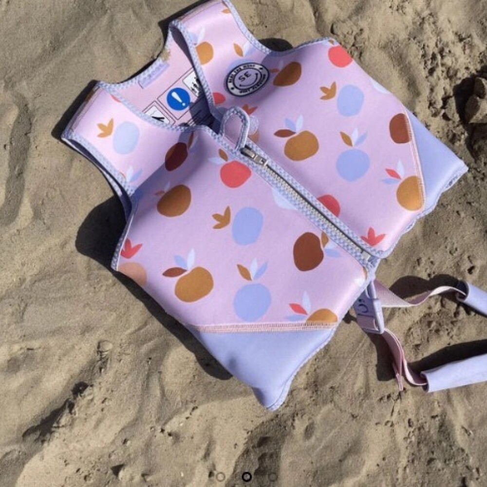 Chaleco flotador swim essentials 18 a 30kg rosa frutas