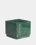 Mesa auxiliar Sorein de mármol verde 40 x 40 cm Mesa auxiliar Sorein de mármol verde 40 x 40 cm