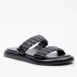 SANDALIA PADDOCK FRIESA TRENZADA NEGRO