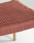 Silla Nina madera maciza de acacia y cuerda terracota FSC 100%