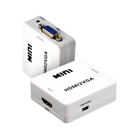 ADAPTADOR CONVERTIDOR HDMI A VGA TREQA ADAPTADOR CONVERTIDOR HDMI A VGA TREQA