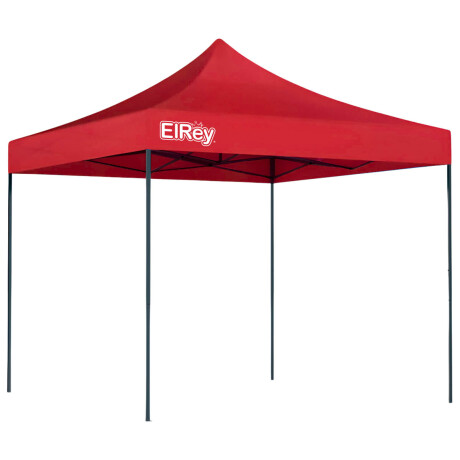 Gazebo 3x3mt Toldo Carpa Uv30 Impermeable Resistente Rojo