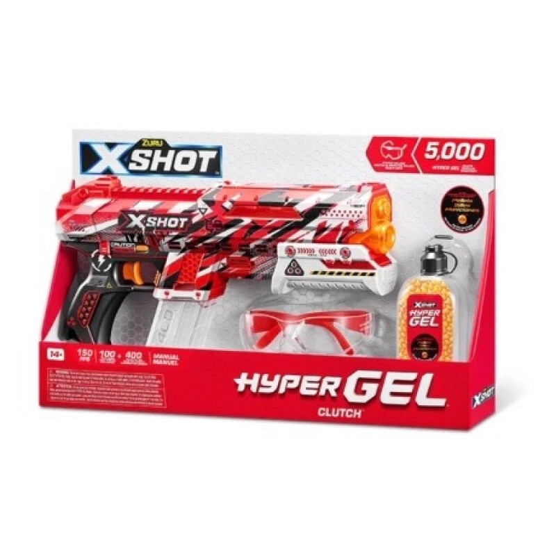 Pistola X - Shot. Hyper Gel Clutch. Con 5000 Pellets Pistola X - Shot. Hyper Gel Clutch. Con 5000 Pellets