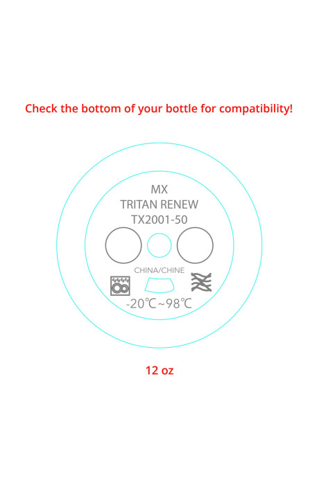 Pack dos sorbitos de repuesto para botella de acero inox Tritan Sin color
