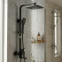 Barral Ducha Negro Mate Con Monocomando Bañera Duchero Barral Ducha Negro Mate Con Monocomando Bañera Duchero