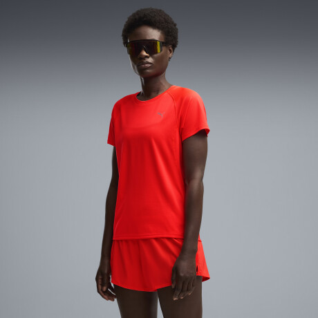 W Run Velocity Tee 52657895 Rojo Neón