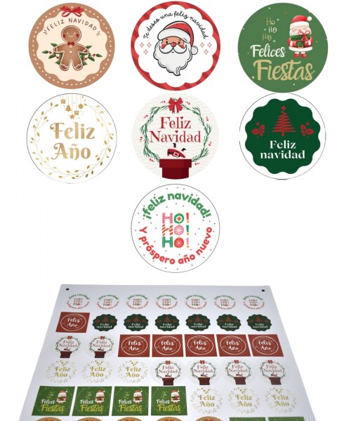 Stickers navidad placha DISEÑO 21
