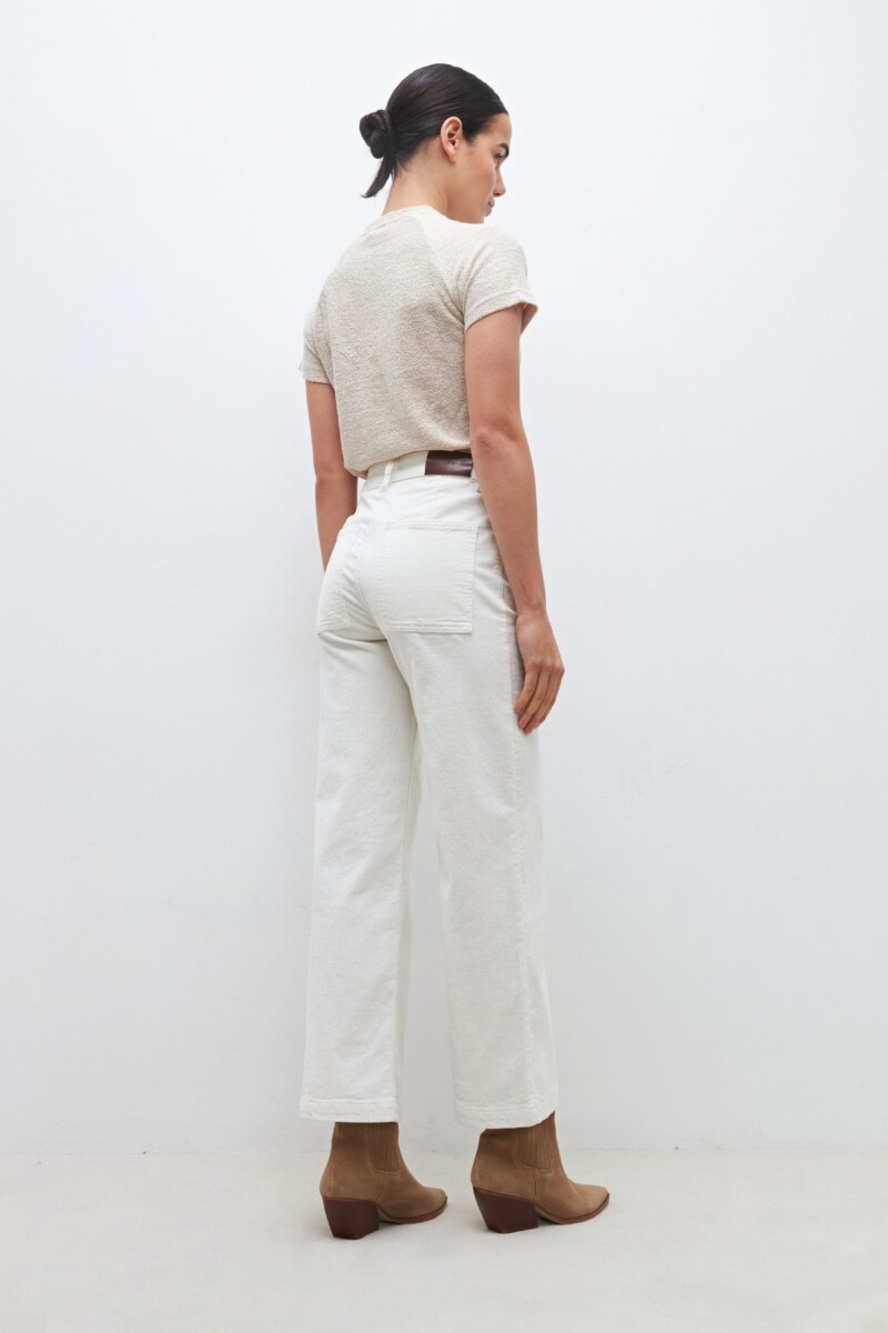 Pantalon Paulina de pana crudo