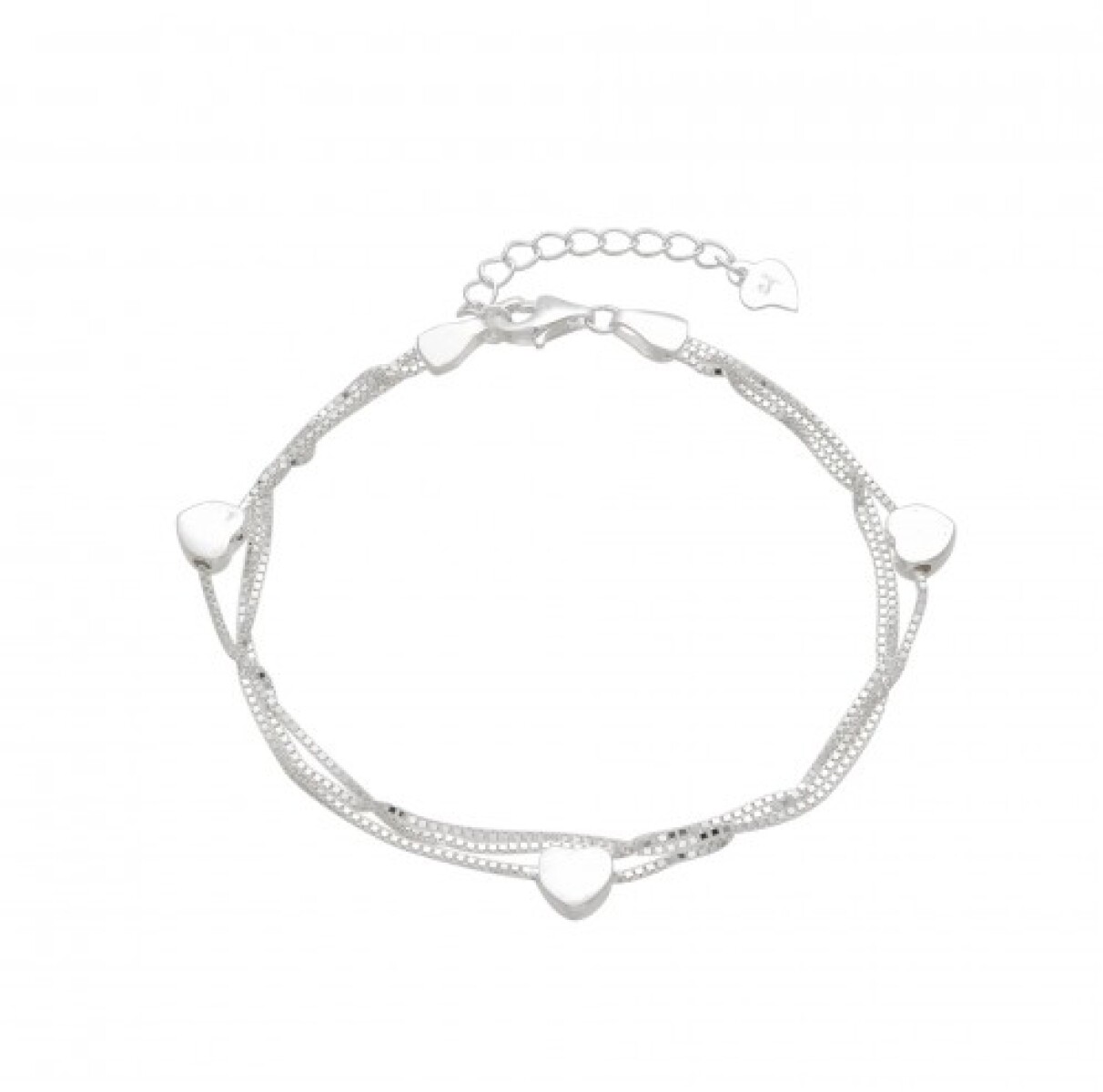Pulsera de plata 925, multihilos. 
