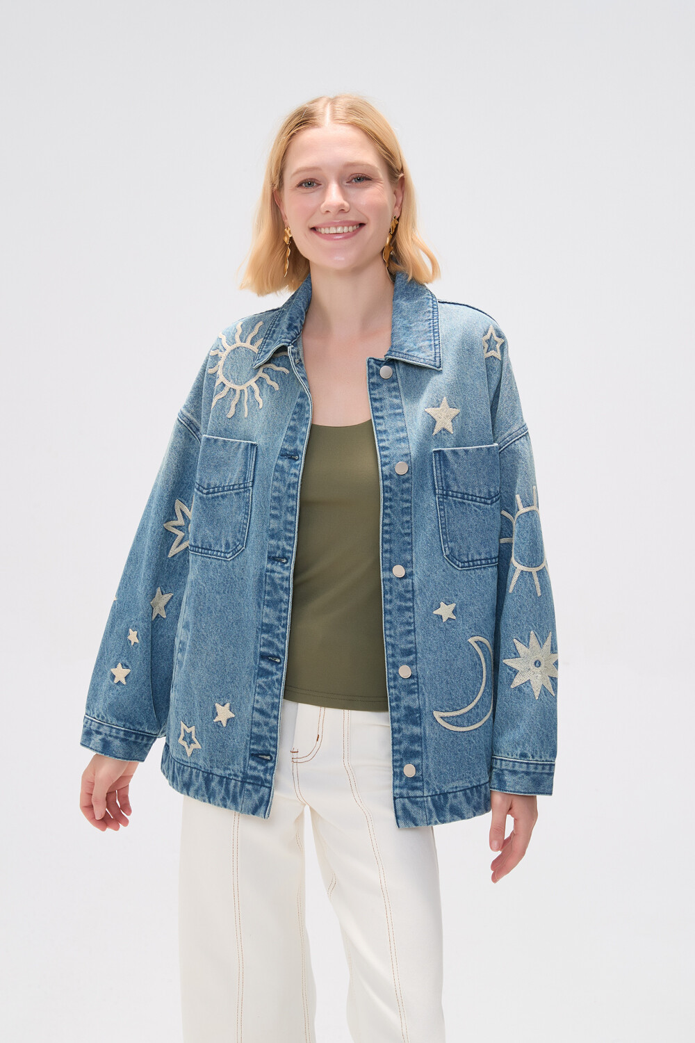 Campera Greyn Azul Grisaceo