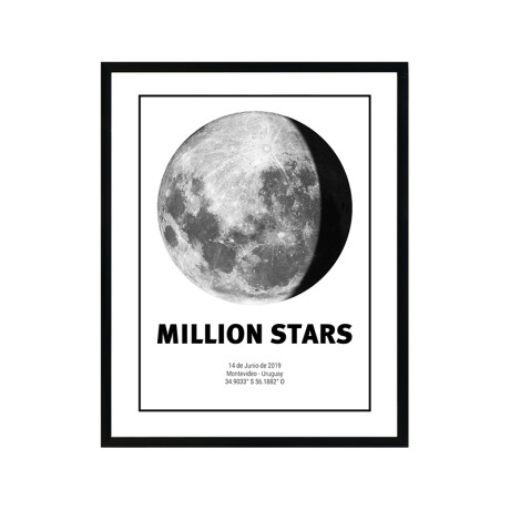 Million Map Moon Encuadrado Million Map Moon Encuadrado