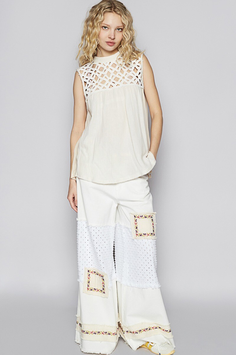 TOP SIN MANGAS Natural