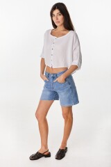 Camisa Fold Blanco