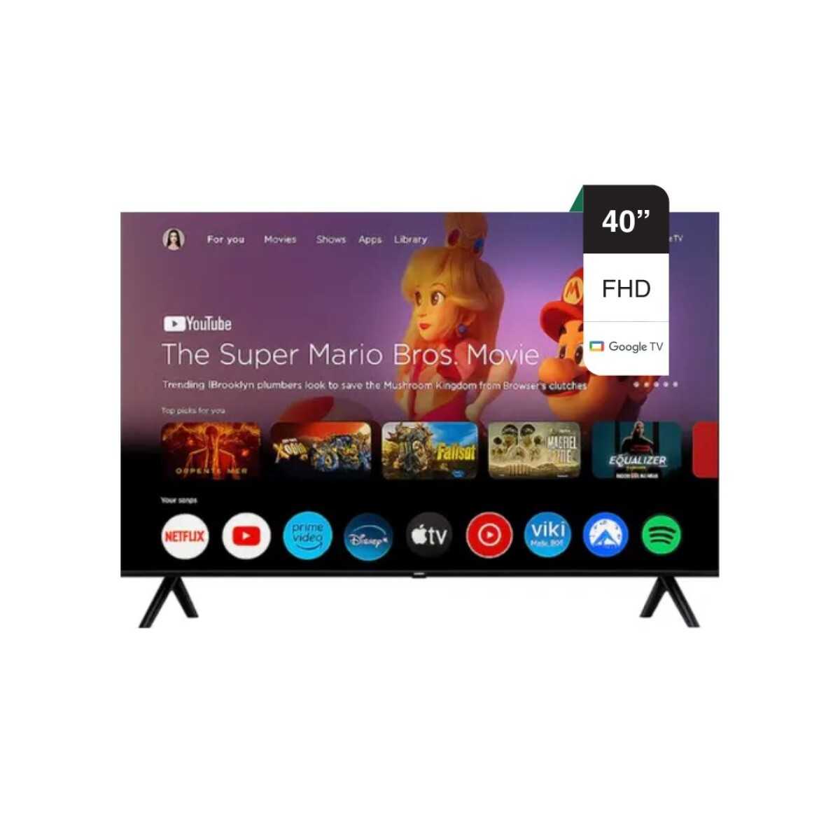 Smart Tv RCA 40' FHD LED R40GL100 Google Tv Con Control Remoto 