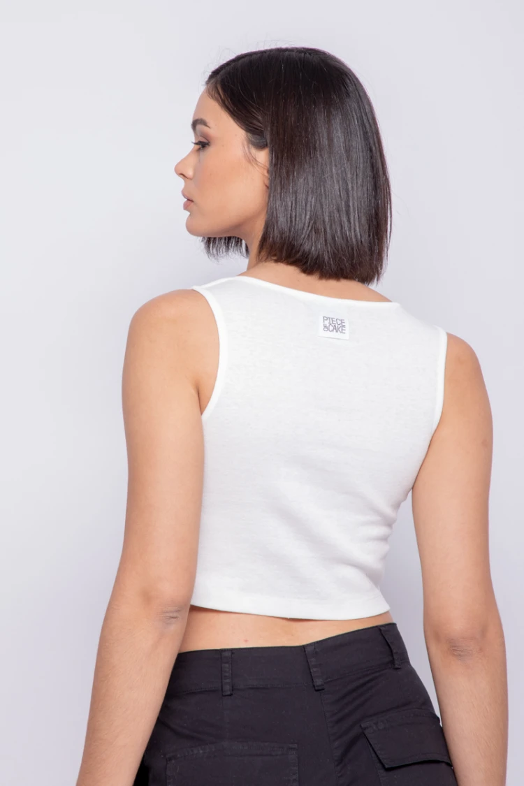 TOP MITRANI Blanco