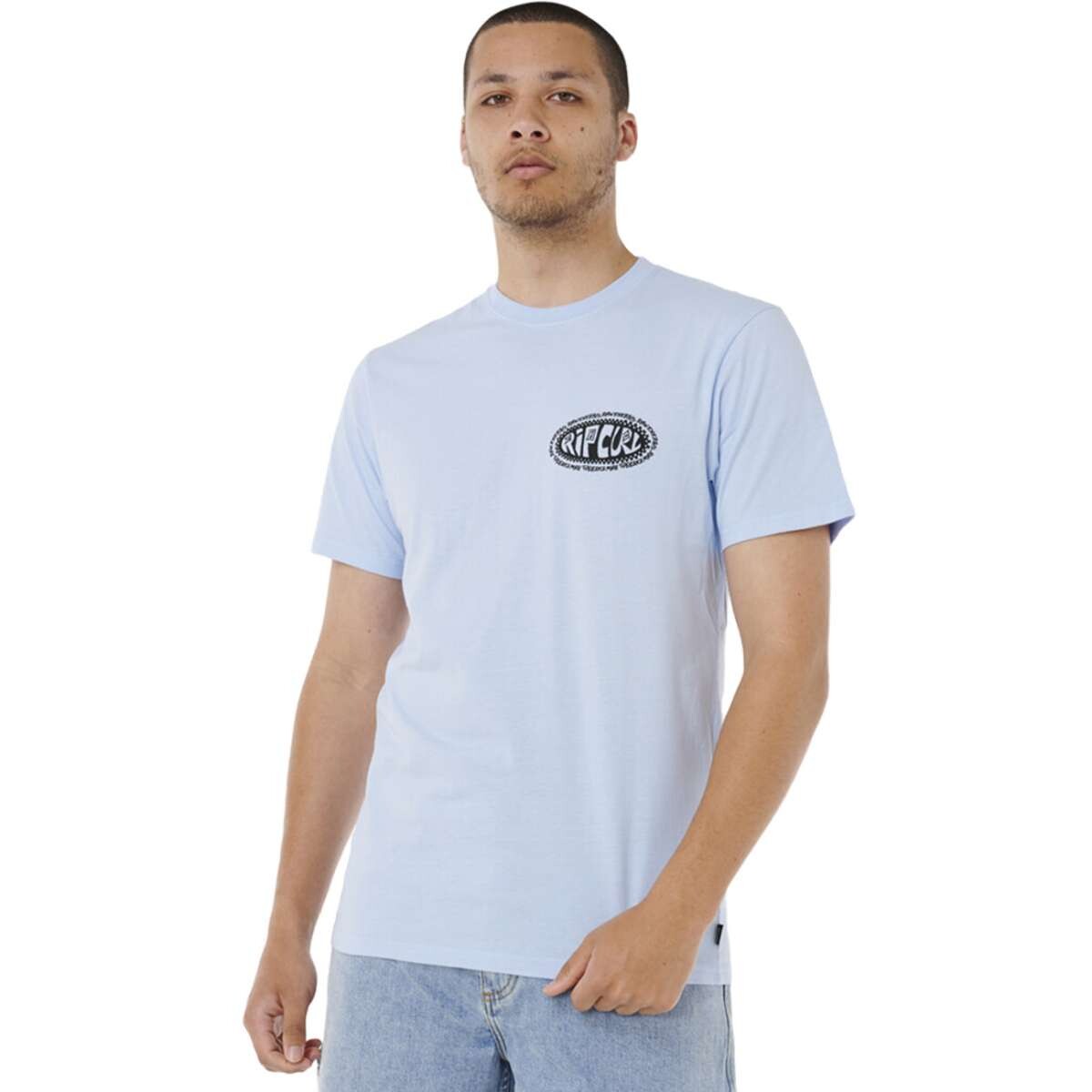 Remera Rip Curl Raw Energy De Oval Tee - Celeste 