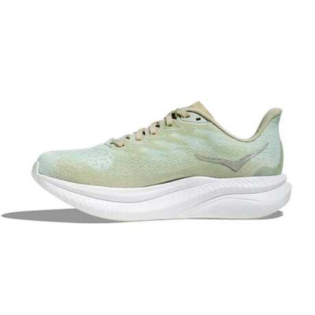 Hoka Champion Mach 6 Mujer Crema-Combinado