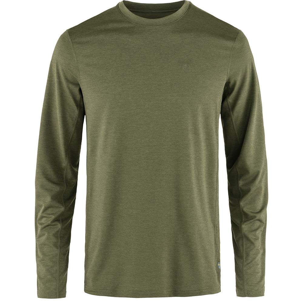 Polo Fjallraven Abisko Day Hike LS M Hombre Green