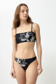 Bikini top Santorini bordado negro