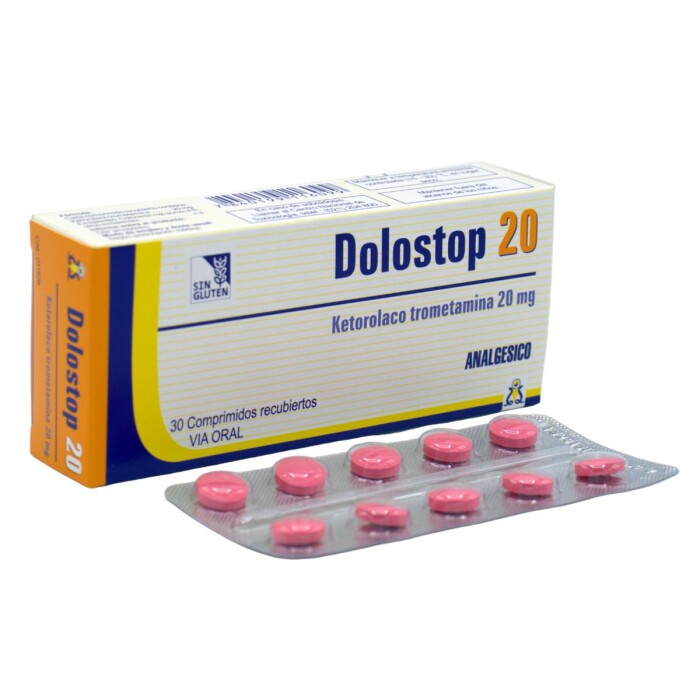 DOLOSTOP 20 MG. CJ X 30 COMP. REC. única