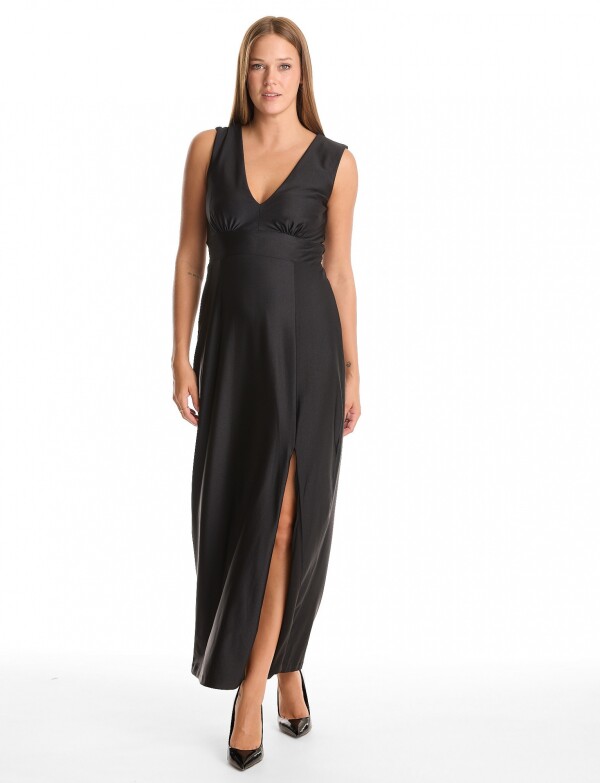 Vestido Maxi Lazo NEGRO