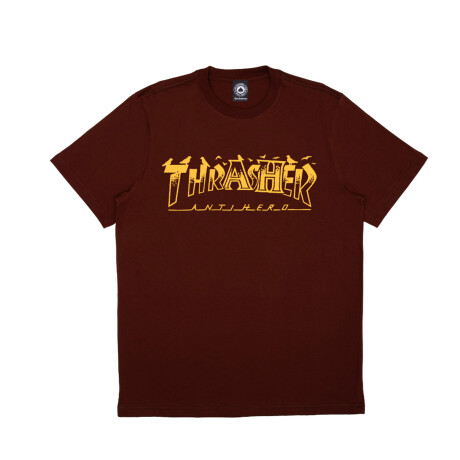 Remera Thrasher Anti Hero - Marrón Remera Thrasher Anti Hero - Marrón