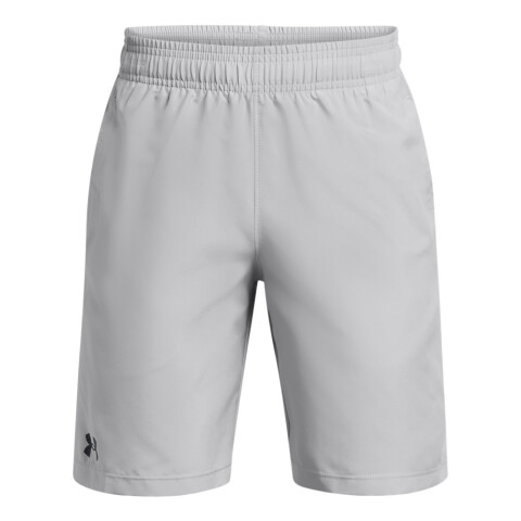 UA Woven Short-RED GRY-011