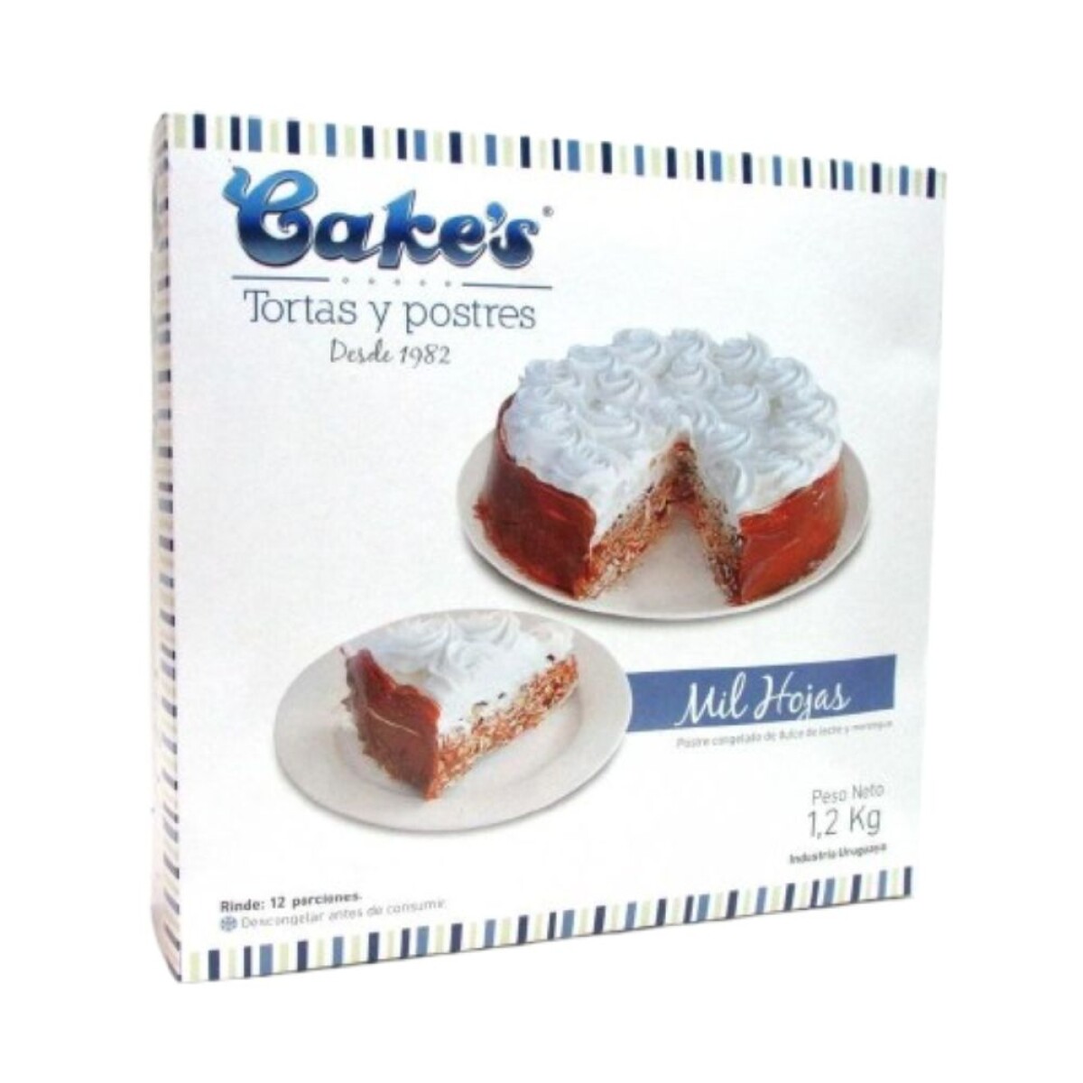 Torta Congelada Cakes Mil Hojas 1.200kg 