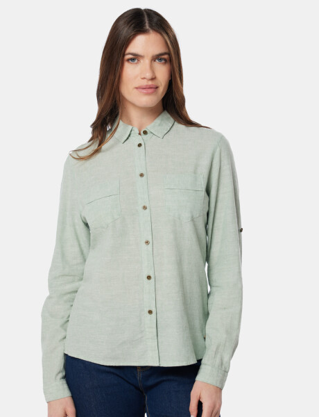 CAMISA DE LINO Verde