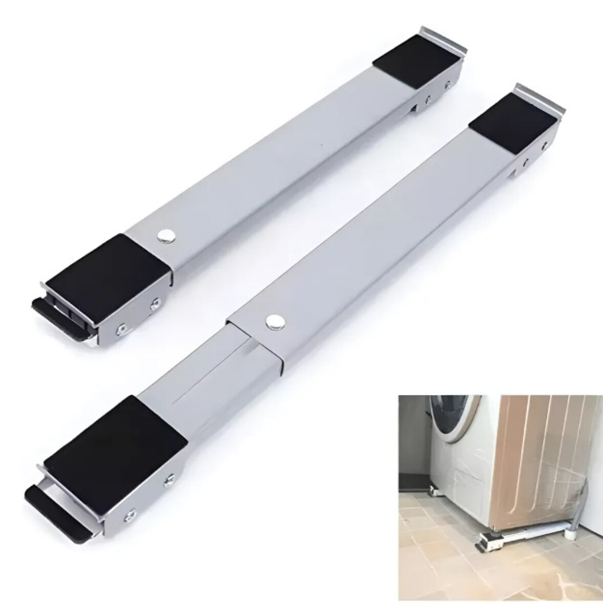 Base Ajustable Con Ruedas Para Heladera Lavarropas 200kg 