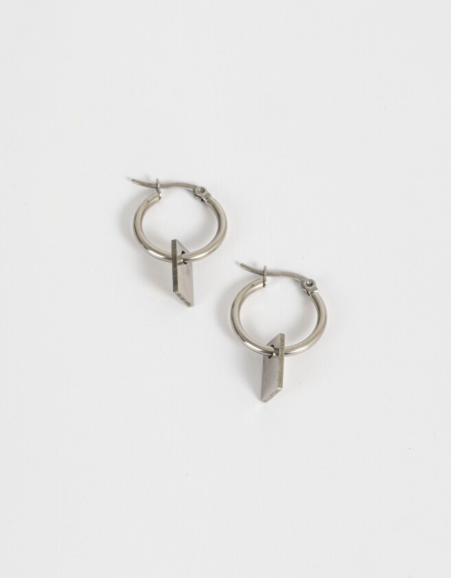 Aros Argollas Acero quirúrgico Argollas De Acero Quirúrgico - Plateado