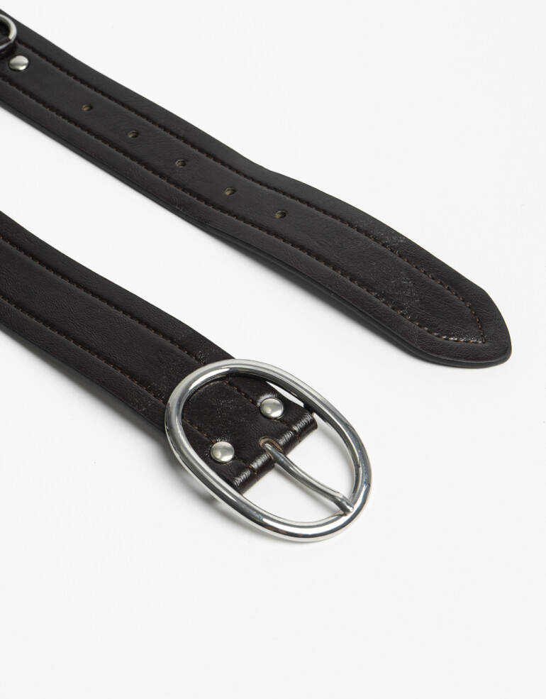 Cinturones y Fajas Cinturón Arandelas Chocolate - Marron Chocolate