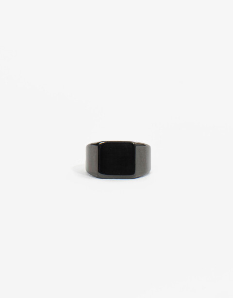 Anillos Medianos y Grandes Metal Anillo Acero Men´s Collection - Negro
