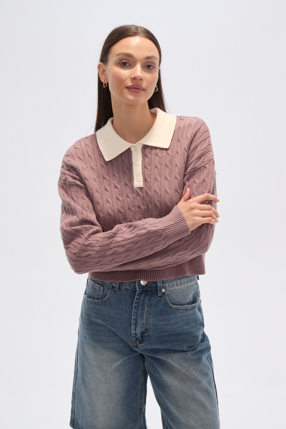 Sweater Lapan Taupe / Mink / Vison