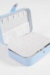 Alhajero organizador rectangular con broche celeste