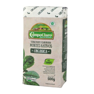 Yerba orgánica Montes Nativos Campo Claro 500 gr. Yerba orgánica Montes Nativos Campo Claro 500 gr.