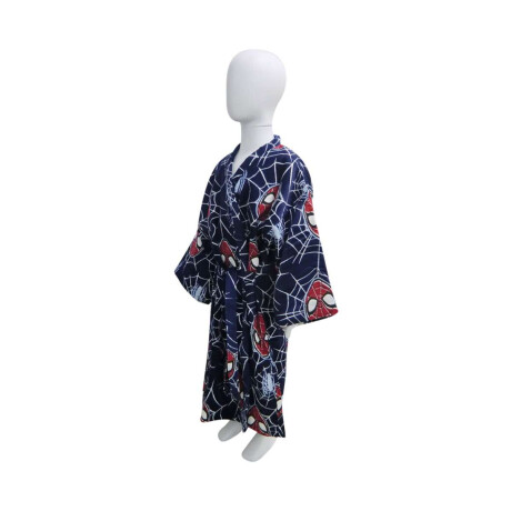 Bata de Baño Infantil Velour Talle P al G Spider Caras Rojo