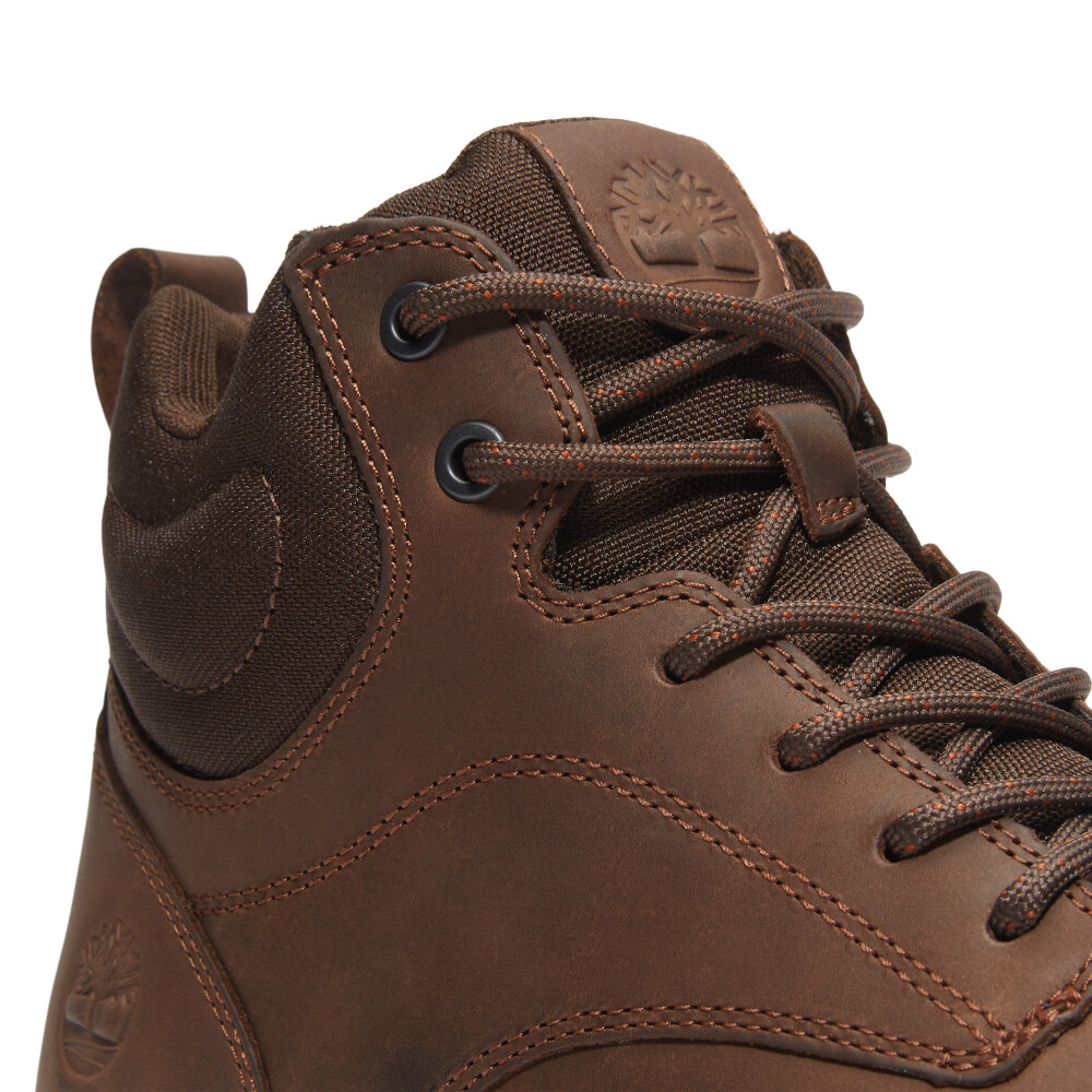Zapatillas Mid Lace Up Hombre Dark Brown Full Grain