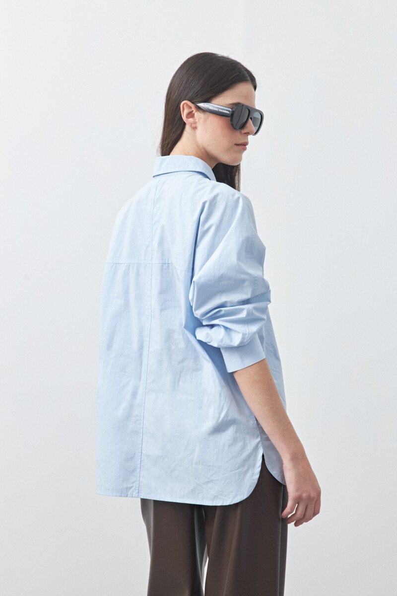 CAMISA CHRISTA Celeste