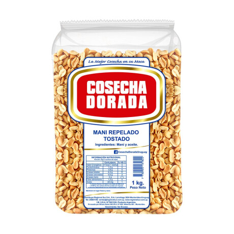 MANI PELADO TOST S/SAL 1K COSECHA DORADA MANI PELADO TOST S/SAL 1K COSECHA DORADA