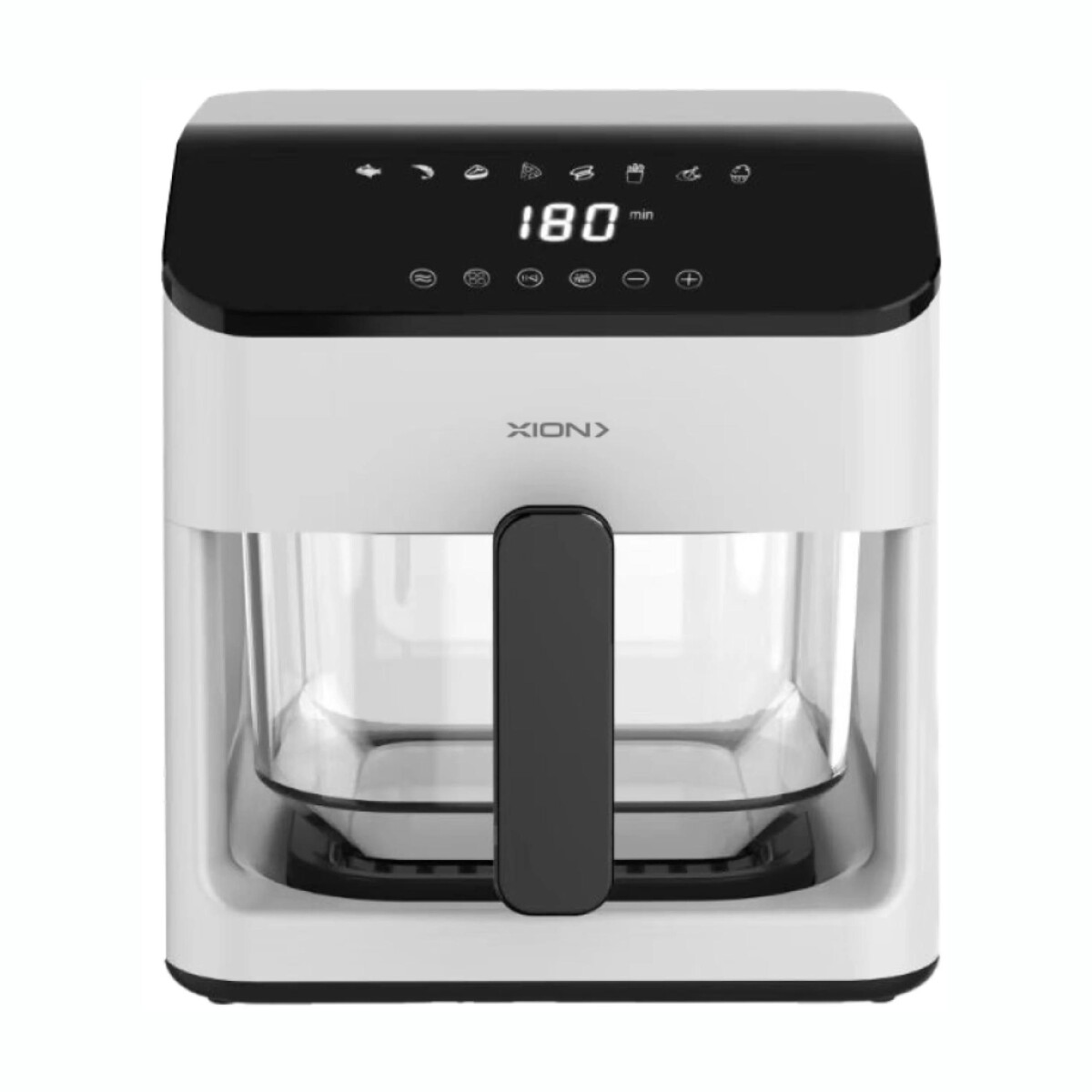 Freidora De Aire XION XI-FR48V 1350W Capacidad 4,8L Con Visor - Blanca 
